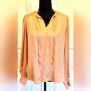 RACHEL ROY Flowy Blouse Light Dusty PINK sz SM